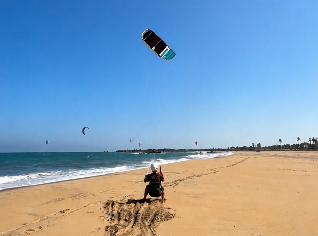 Kitesurfing lesson